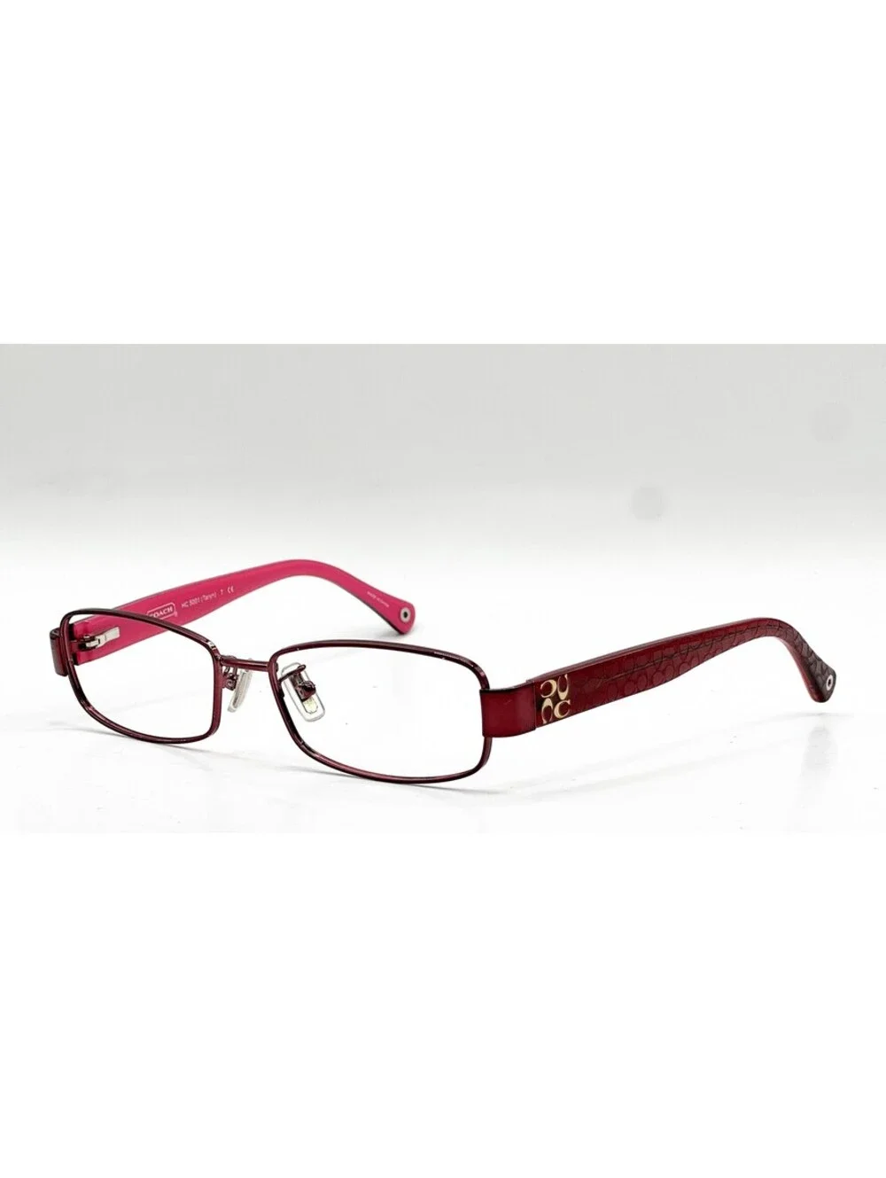 Coach HC 5001 9022 Burgundy Rectangle Authentic Eyeglass Frames 52-16-135